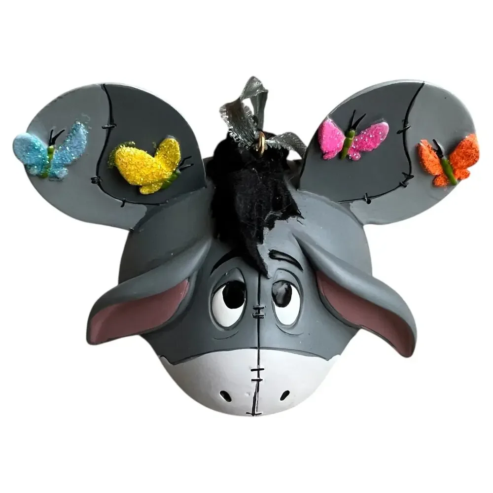 Disney Parks Artist Signed Mickey Mouse Ears Winnie the Pooh Eeyore Ornament